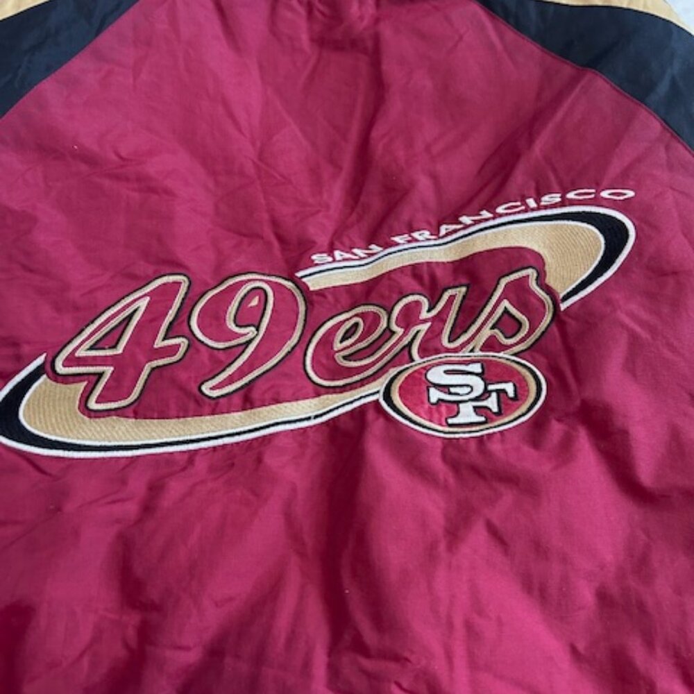 Vintage San Francisco 49ers 90s Style Puffer Jacket by Logo 7 NFL Gameday